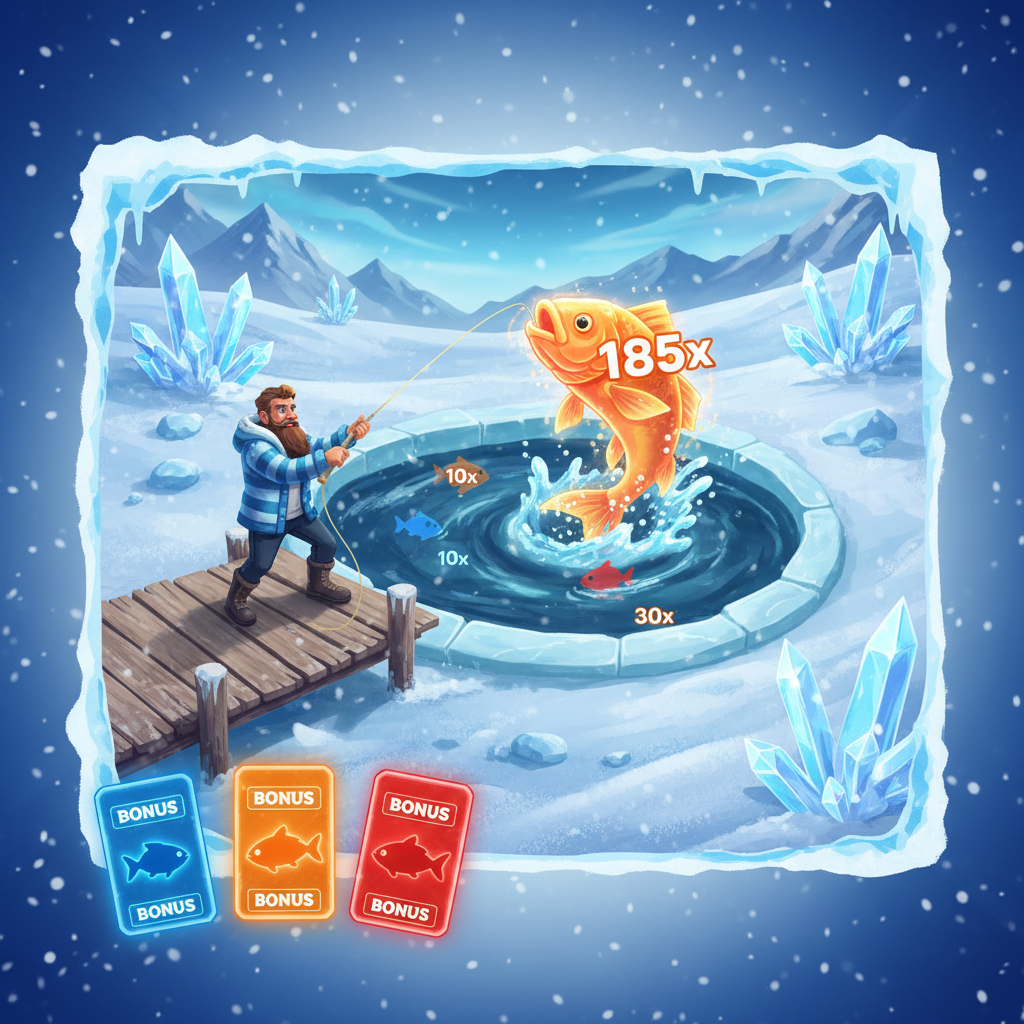 Ice Fishing bonus round — free spins e moltiplicatori