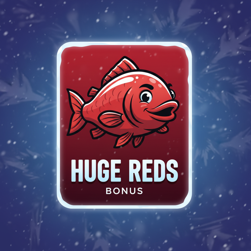 Huge Reds in Ice Fishing — bonus pesce rosso gigante fino 500x